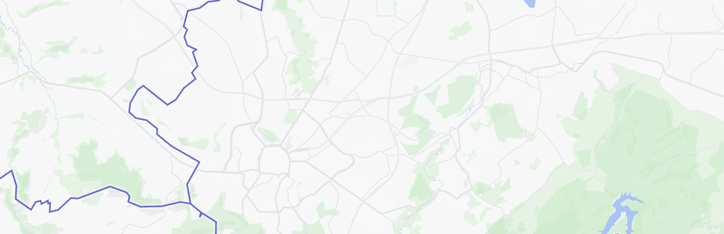 Map of Aachen with the Haaren neighbourhood
