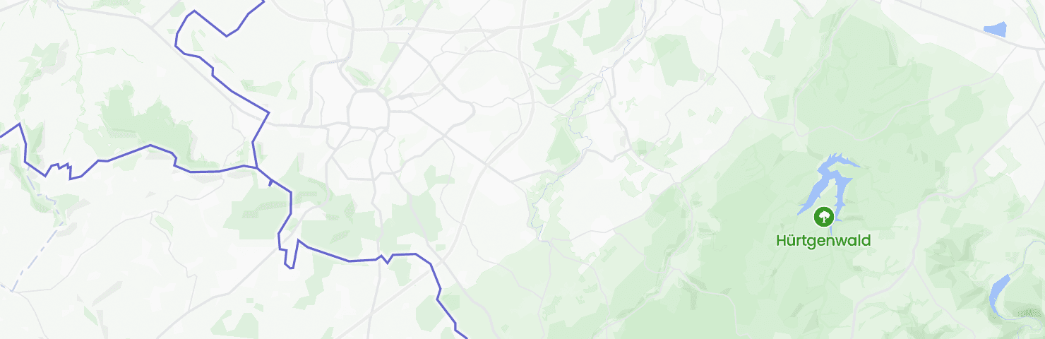 Karte von Aachen mit dem Bezirk Brand