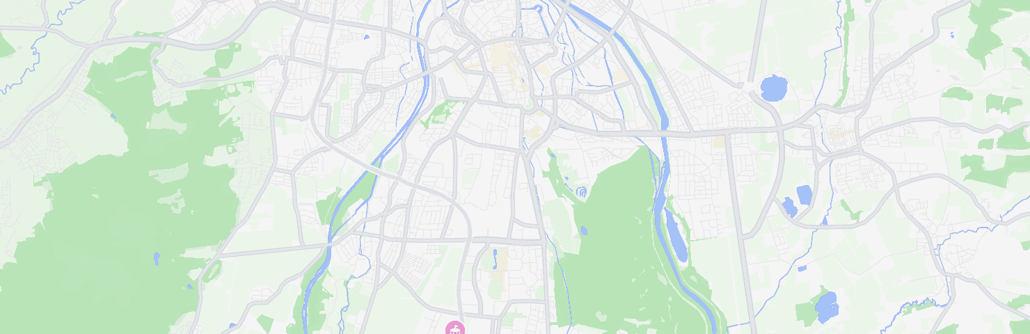 Karte von Augsburg mit dem Bezirk Hochfeld