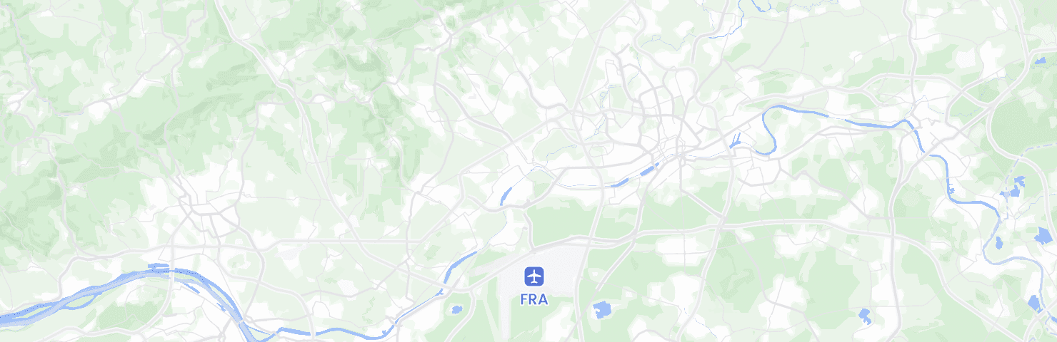 Map of Frankfurt with the West neighbourhood