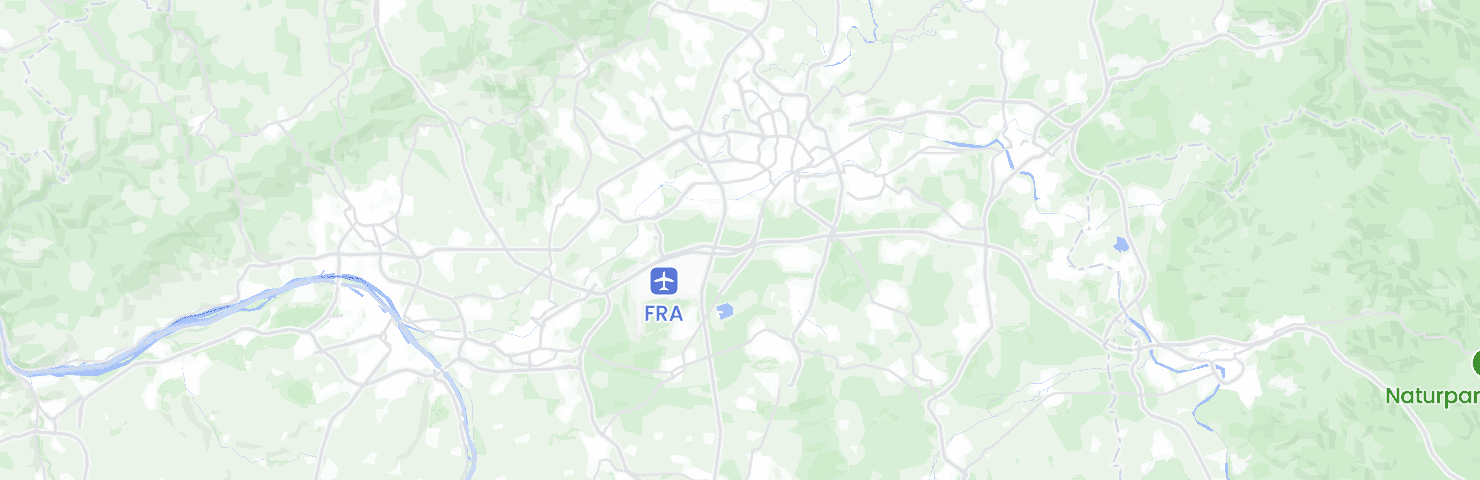 Karte von Frankfurt am Main mit dem Bezirk Süd