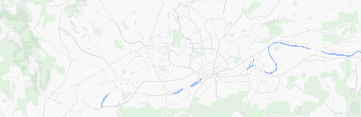 Karte von Frankfurt am Main mit dem Bezirk Innenstadt II