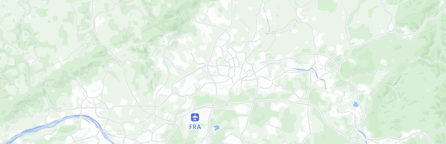 Map of Frankfurt and its neighbourhoods
