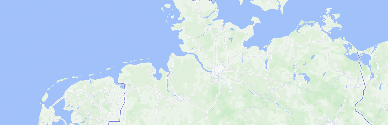 Karte von Hamburg mit dem Bezirk Hamburg-Mitte