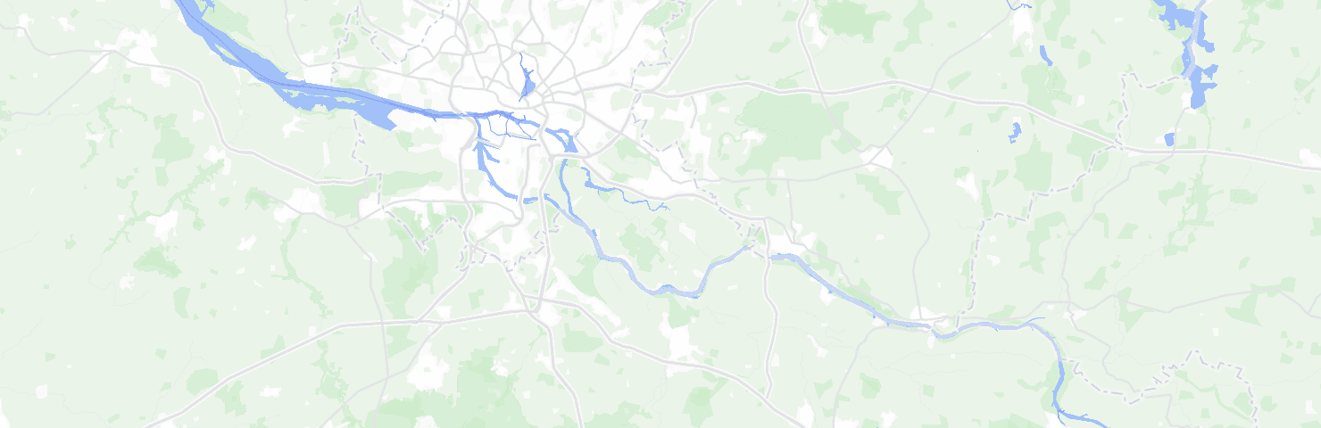 Map of Hamburg with the Bergedorf neighbourhood