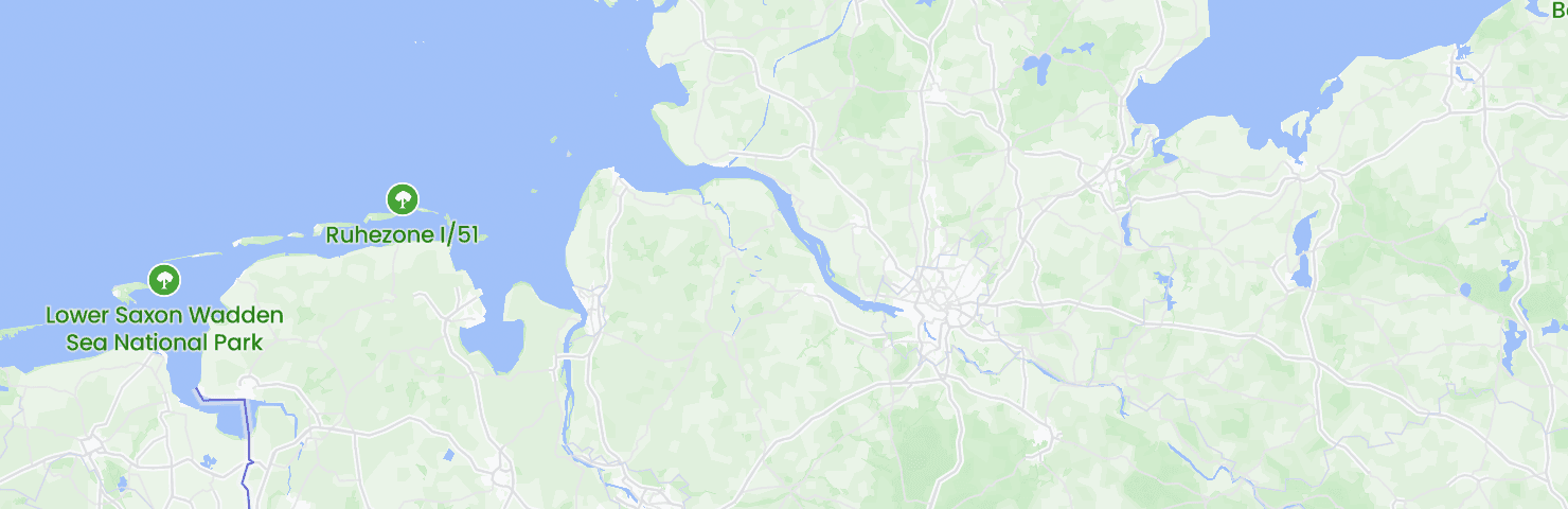 Map of Hamburg and its neighbourhoods