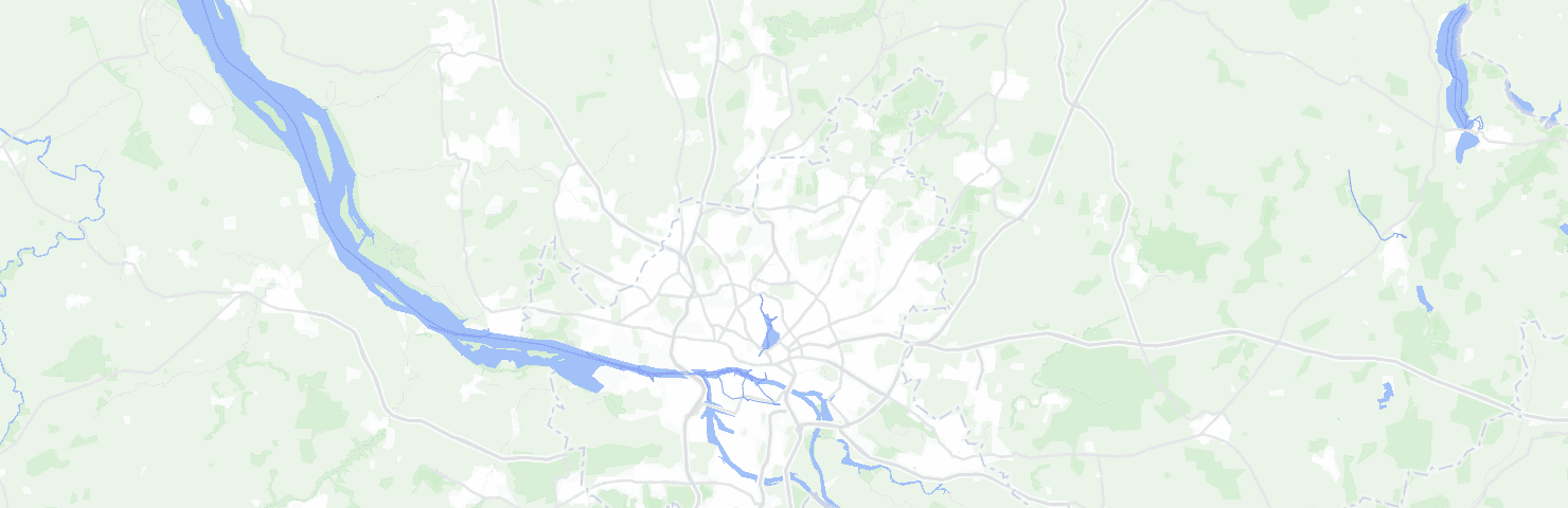Map of Hamburg with the Hamburg-Nord neighbourhood