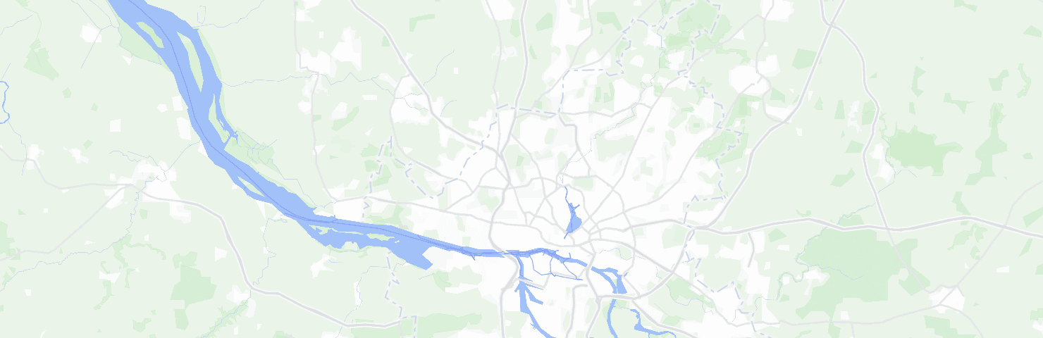 Karte von Hamburg mit dem Bezirk Eimsbüttel
