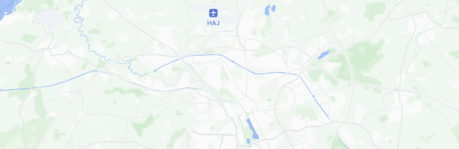 Karte von Hannover mit dem Bezirk Nord