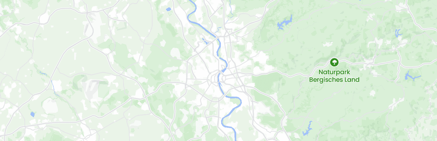Karte von Köln mit seinen Bezirken