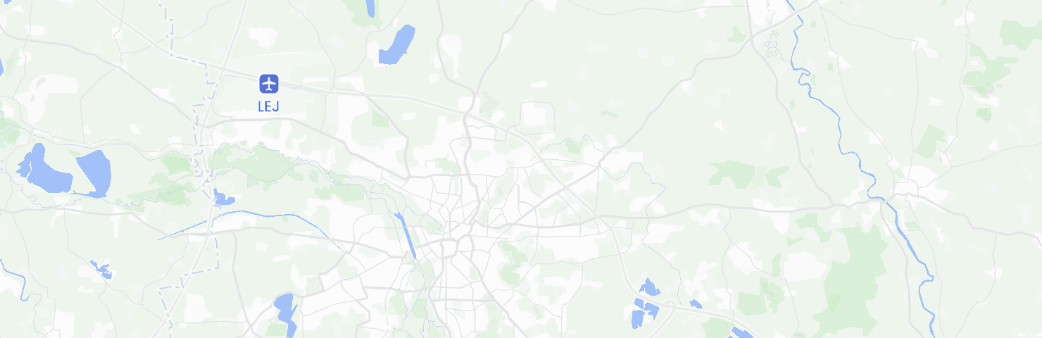 Karte von Leipzig mit dem Bezirk Nordost