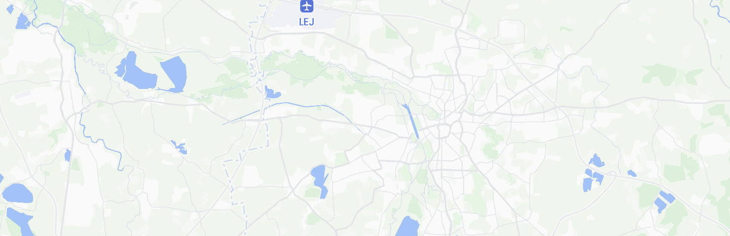 Karte von Leipzig mit dem Bezirk Alt-West
