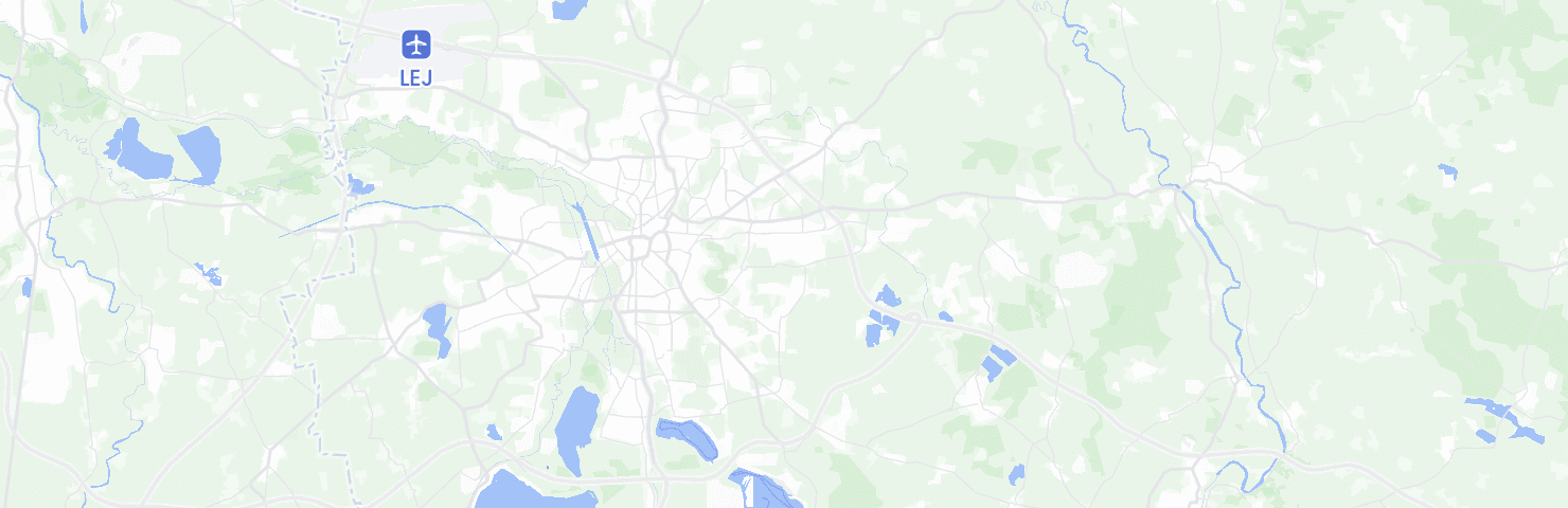 Map of Leipzig with the Ost neighbourhood