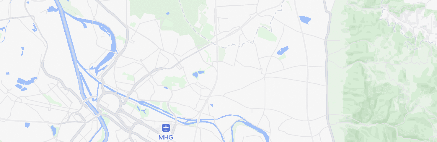 Karte von Mannheim mit dem Bezirk Wallstadt