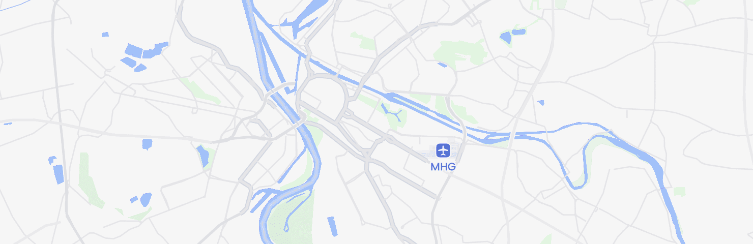 Karte von Mannheim mit dem Bezirk Schwetzingerstadt/Oststadt