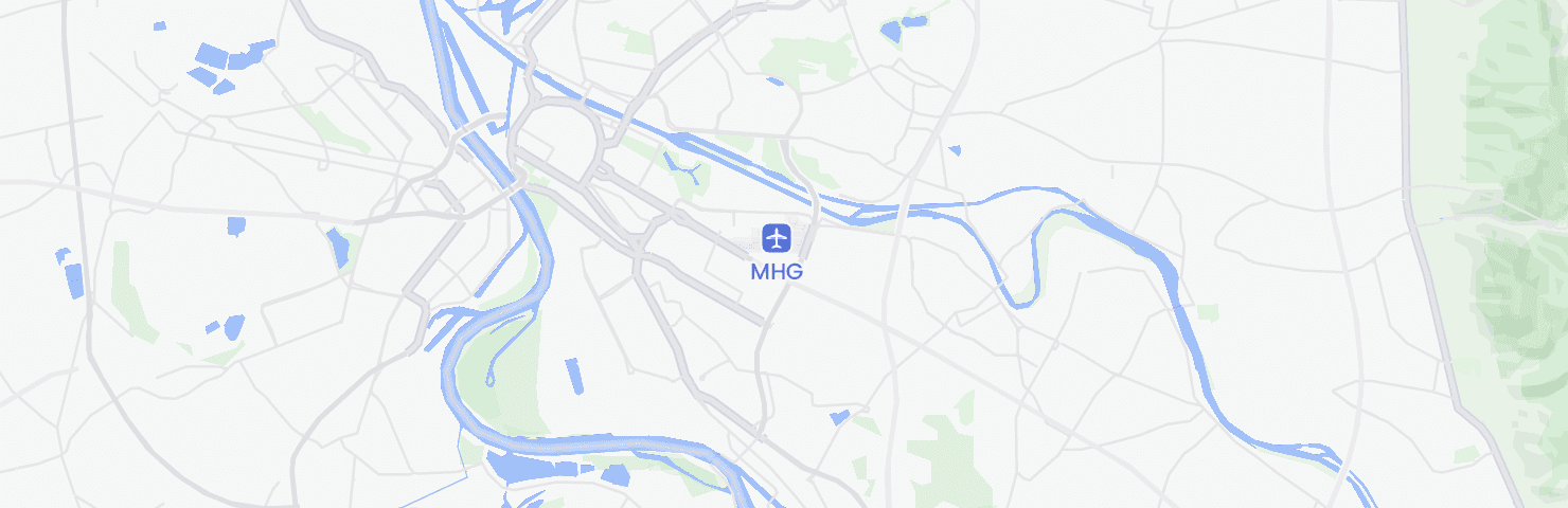 Map of Mannheim with the Neuostheim/Neuhermsheim neighbourhood
