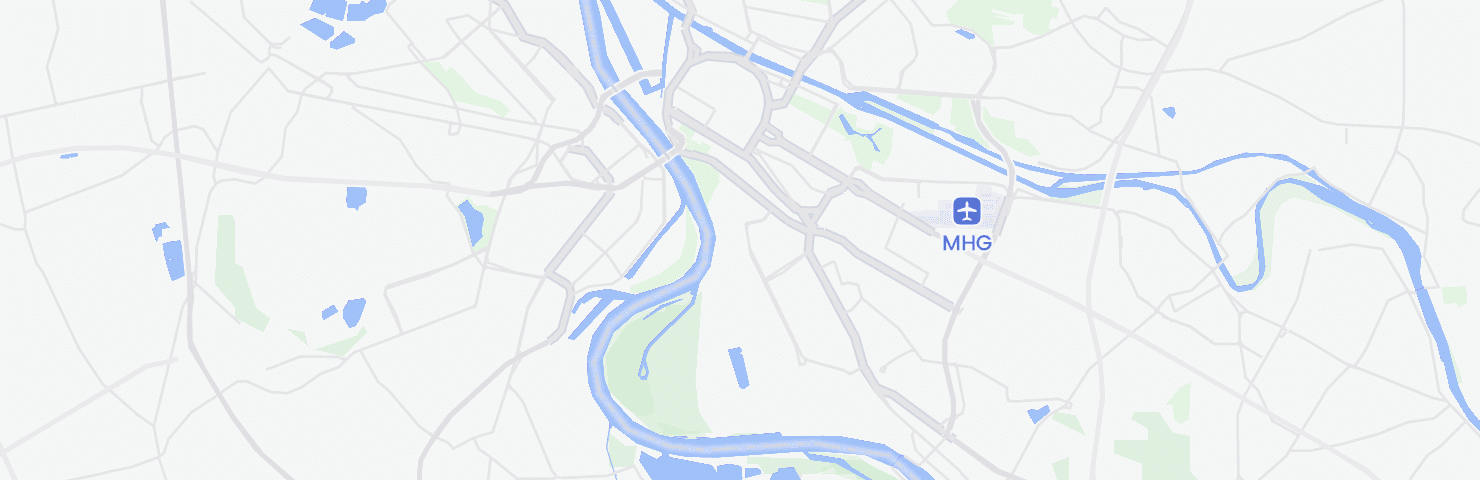 Karte von Mannheim mit dem Bezirk Lindenhof
