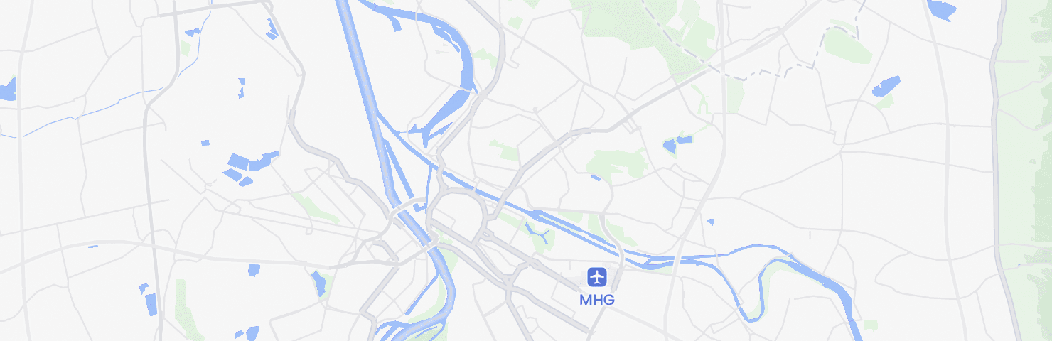 Karte von Mannheim mit dem Bezirk Neckarstadt-Ost