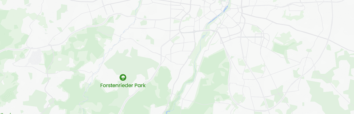 Karte von München mit dem Bezirk Thalkirchen-Obersendling-Forstenried-Fürstenried-Solln