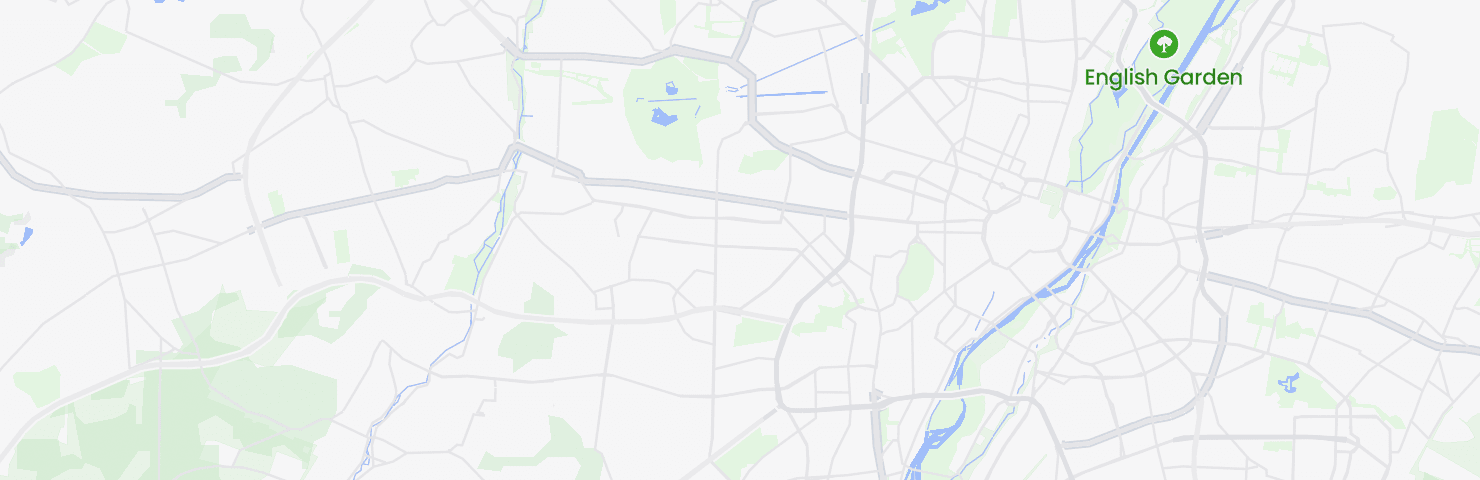 Karte von München mit dem Bezirk Laim