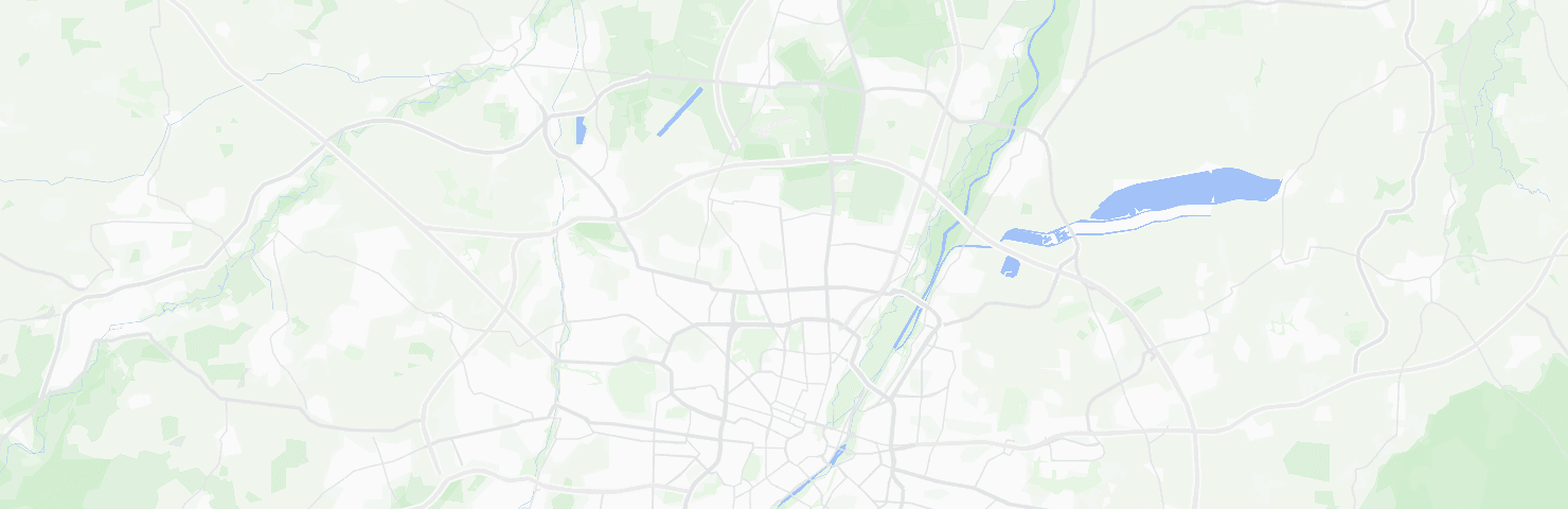 Map of Munich with the Milbertshofen-Am Hart neighbourhood