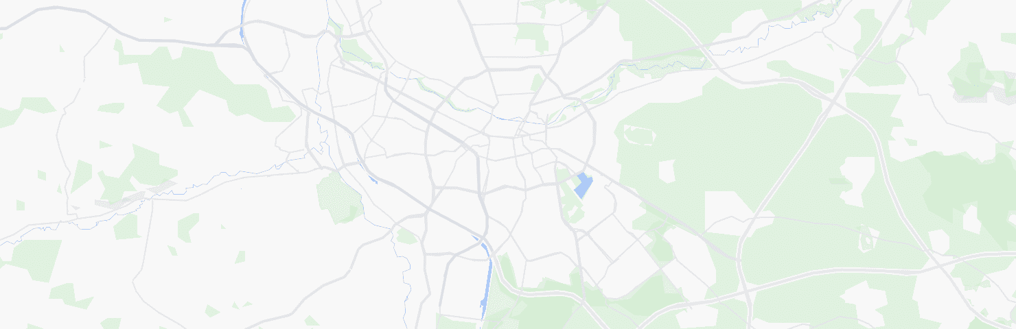 Karte von Nürnberg mit dem Bezirk Weiterer Innenstadtgürtel Süd