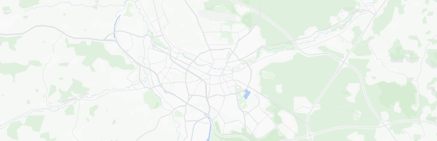 Karte von Nürnberg mit dem Bezirk Weiterer Innenstadtgürtel West/Nord/Ost