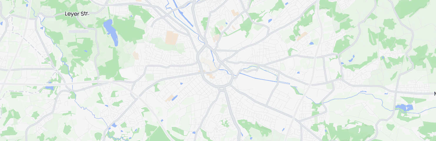 Karte von Osnabrück mit dem Bezirk Innenstadt