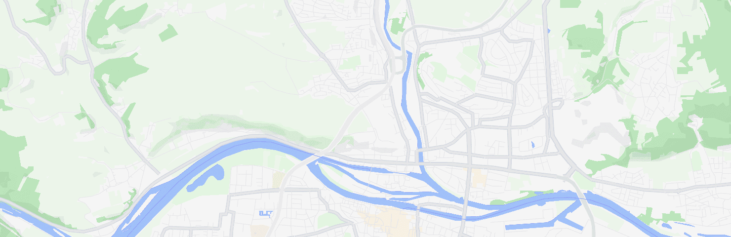 Map of Regensburg with the Steinweg-Pfaffenstein neighbourhood