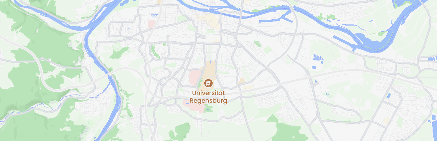 Karte von Regensburg mit dem Bezirk Galgenberg
