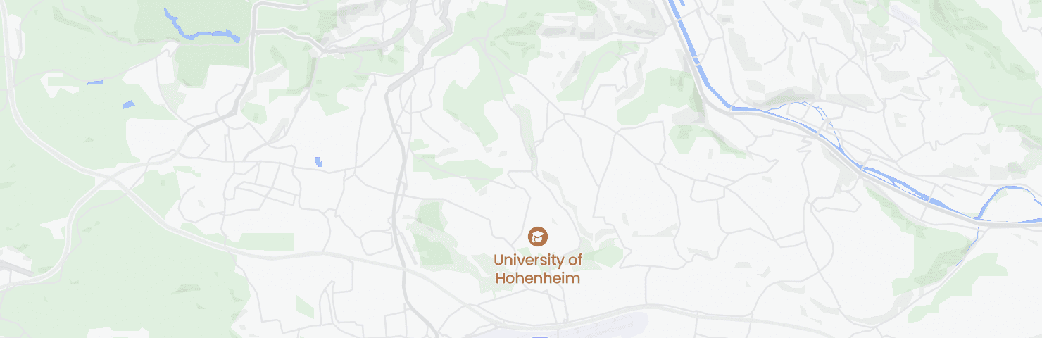 Karte von Stuttgart mit dem Bezirk Birkach