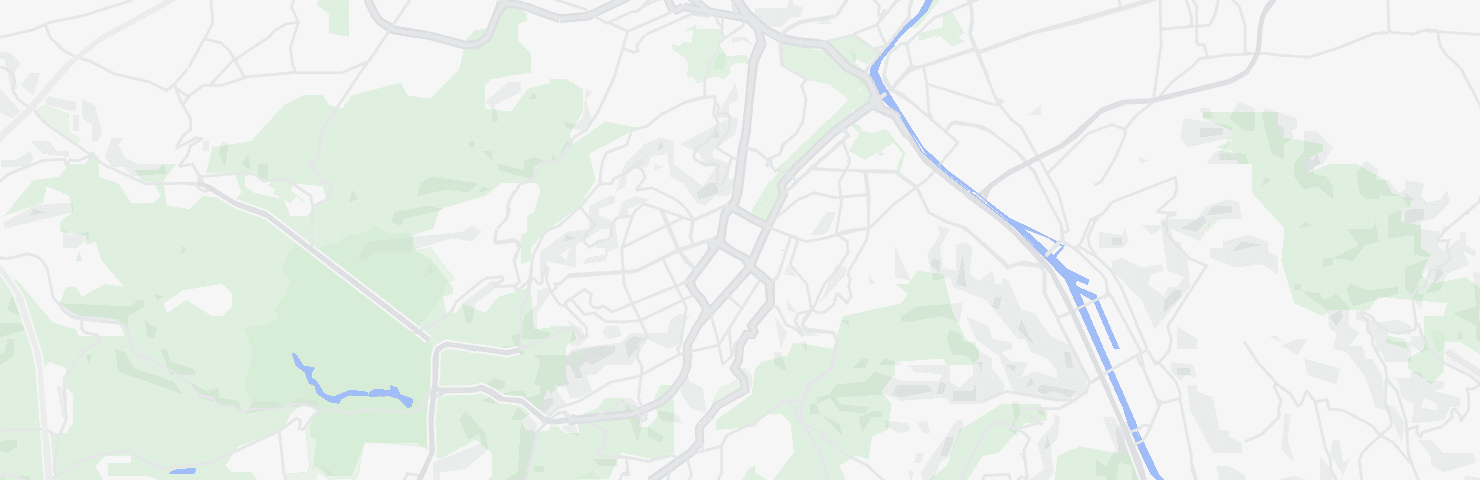 Map of Stuttgart with the Mitte neighbourhood