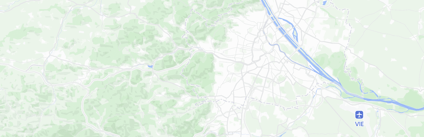 Karte von Wien mit dem Bezirk Hietzing