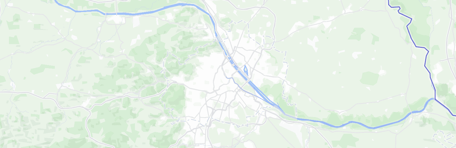 Map of Vienna and its neighbourhoods