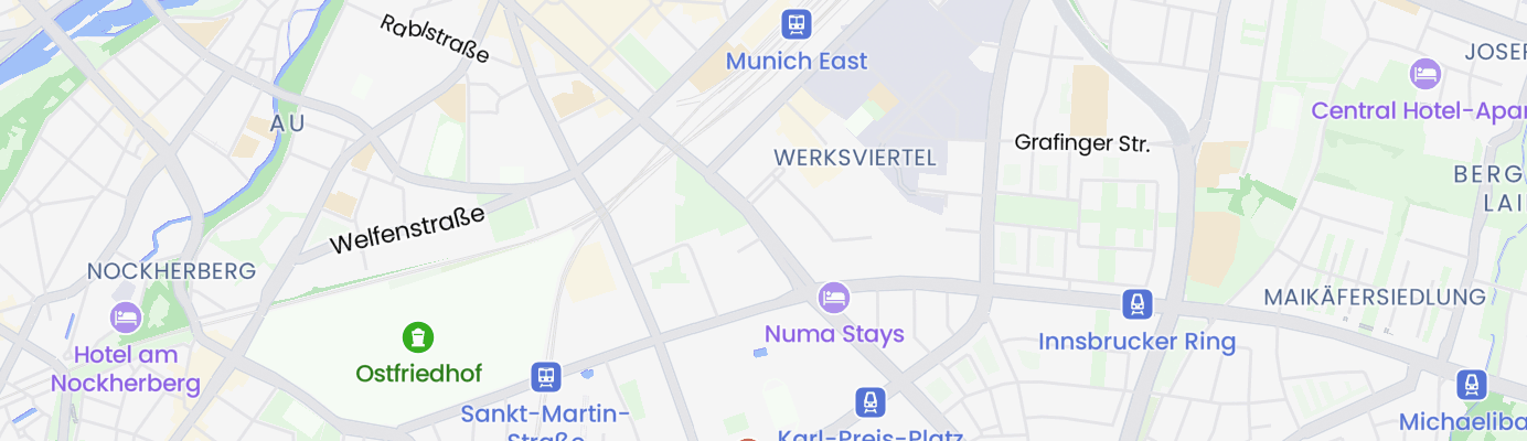 Karte mit dem ungefähren Standort