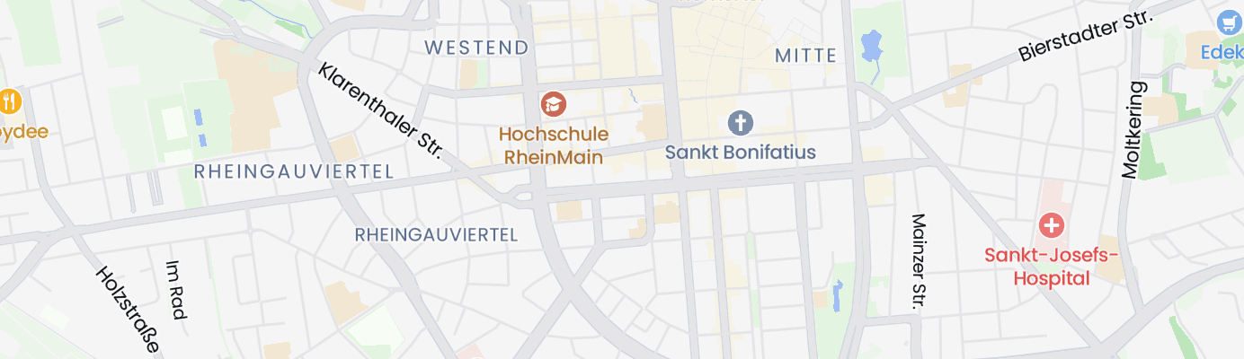 Karte mit dem ungefähren Standort