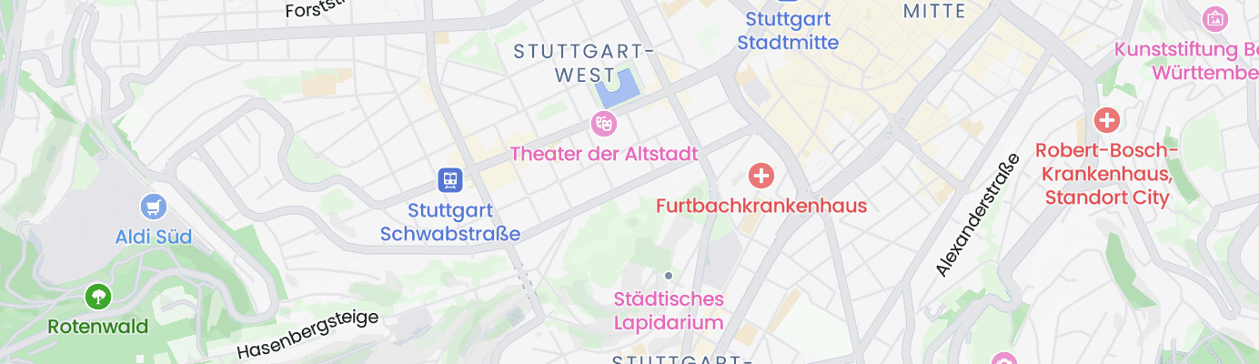 Karte mit dem ungefähren Standort