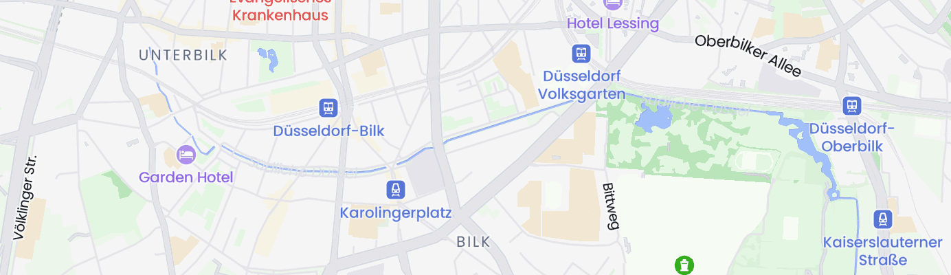 Karte mit dem ungefähren Standort