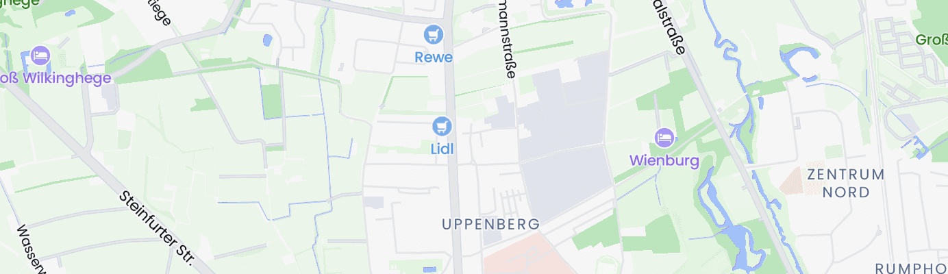 Karte mit dem ungefähren Standort
