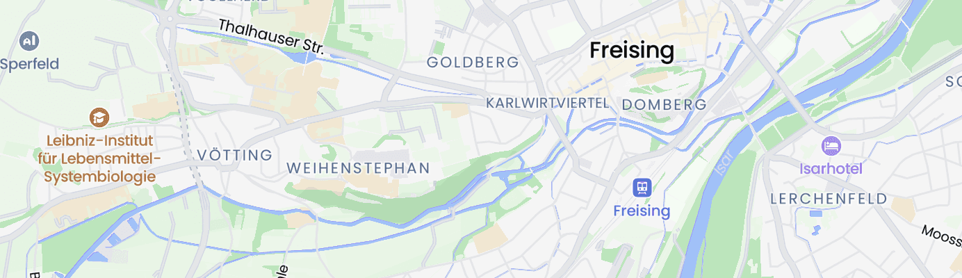 Karte mit dem ungefähren Standort