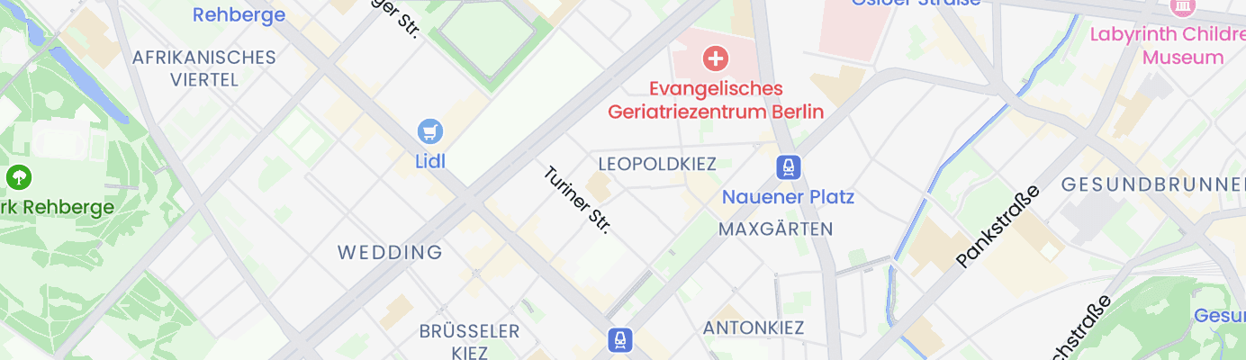 Karte mit dem ungefähren Standort