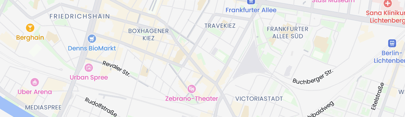 Karte mit dem ungefähren Standort