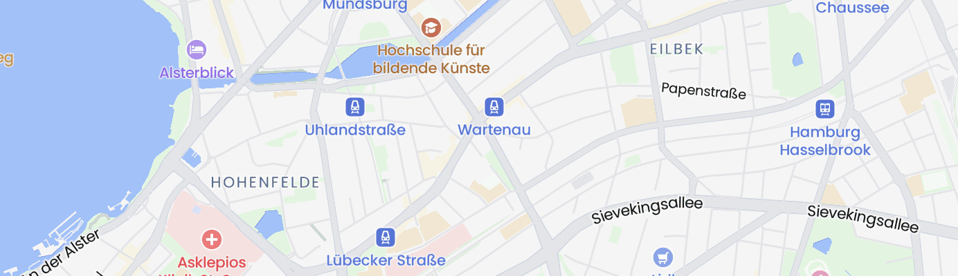 Karte mit dem ungefähren Standort