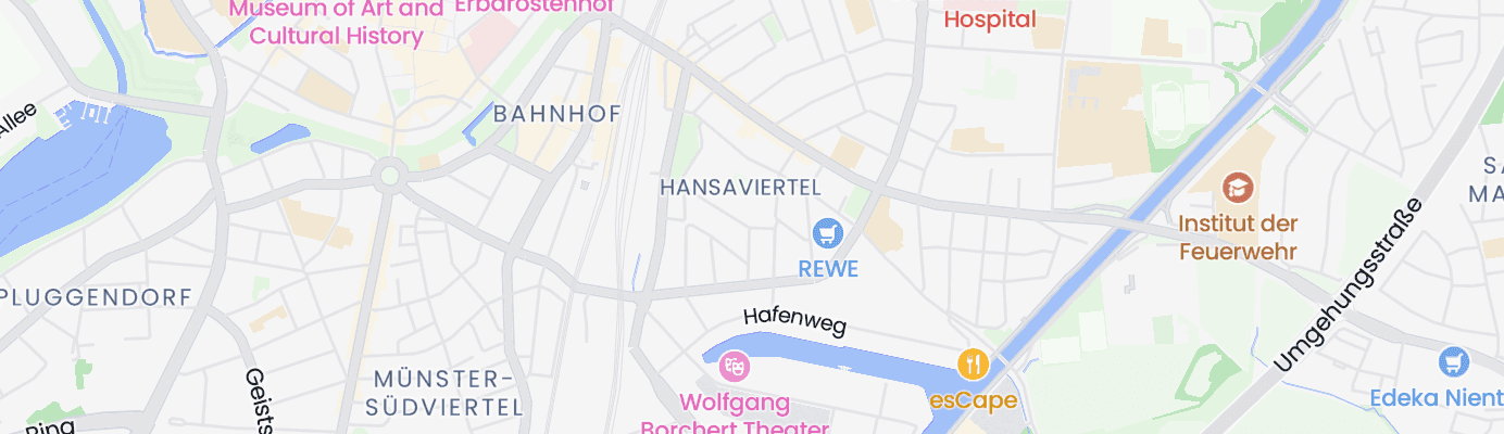 Karte mit dem ungefähren Standort