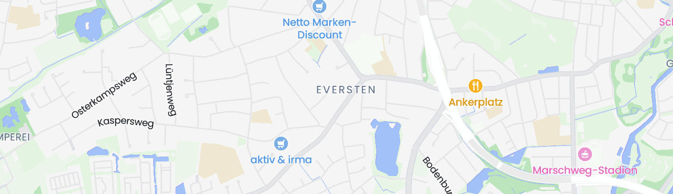 Karte mit dem ungefähren Standort
