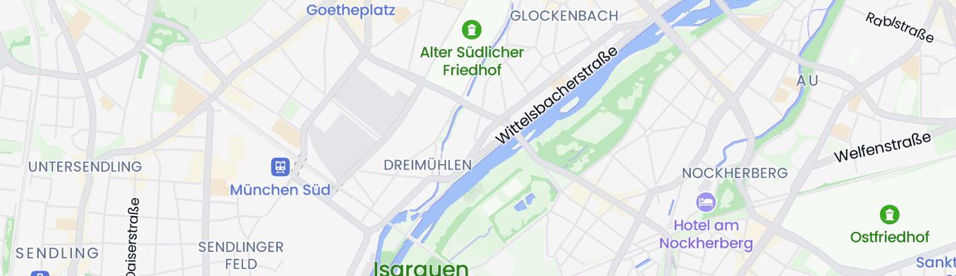 Karte mit dem ungefähren Standort
