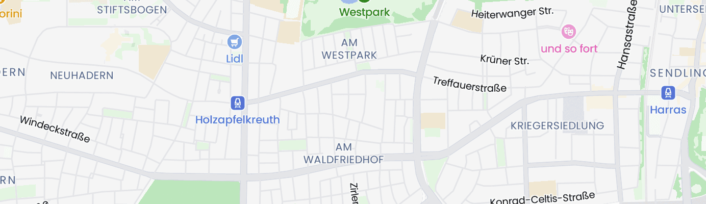 Karte mit dem ungefähren Standort