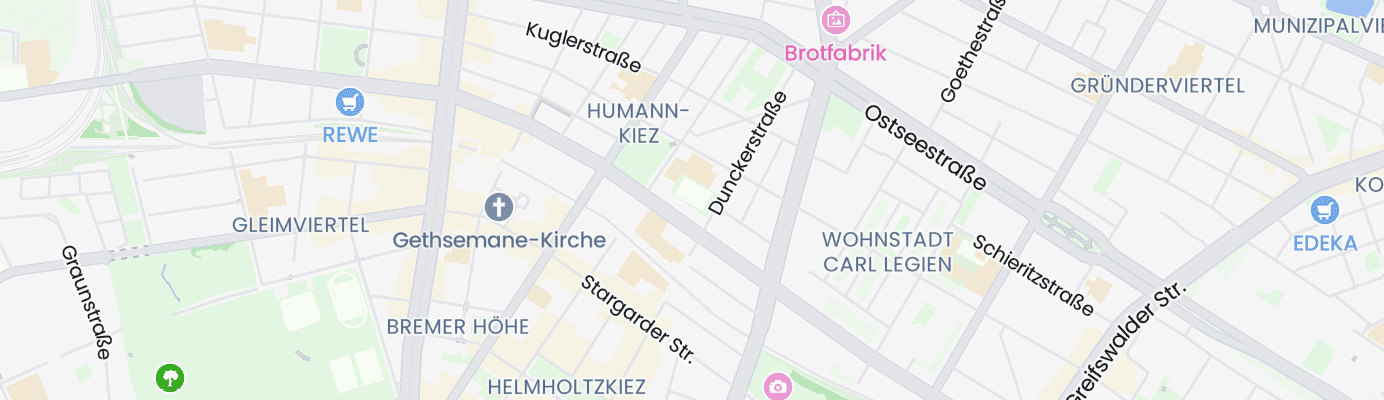 Karte mit dem ungefähren Standort