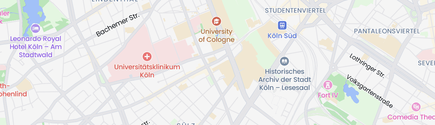 Karte mit dem ungefähren Standort