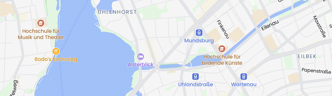 Karte mit dem ungefähren Standort